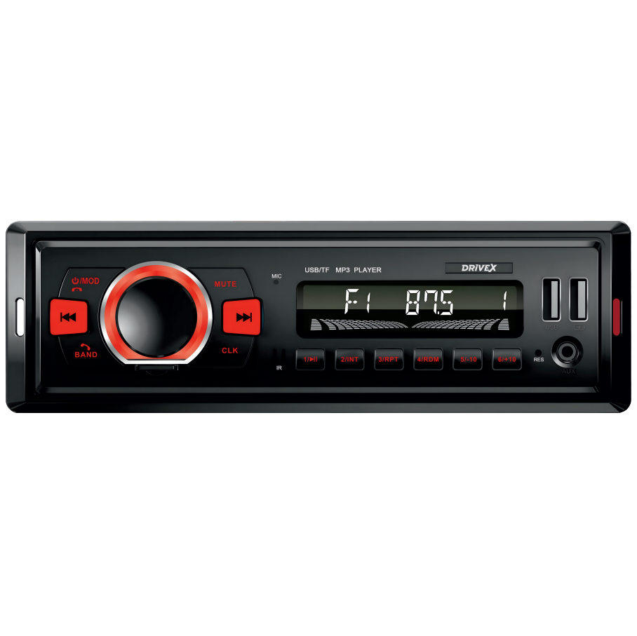 Автомагнітола 1-Din DriveX MPU-103 4х45Вт BT APP, фото 1