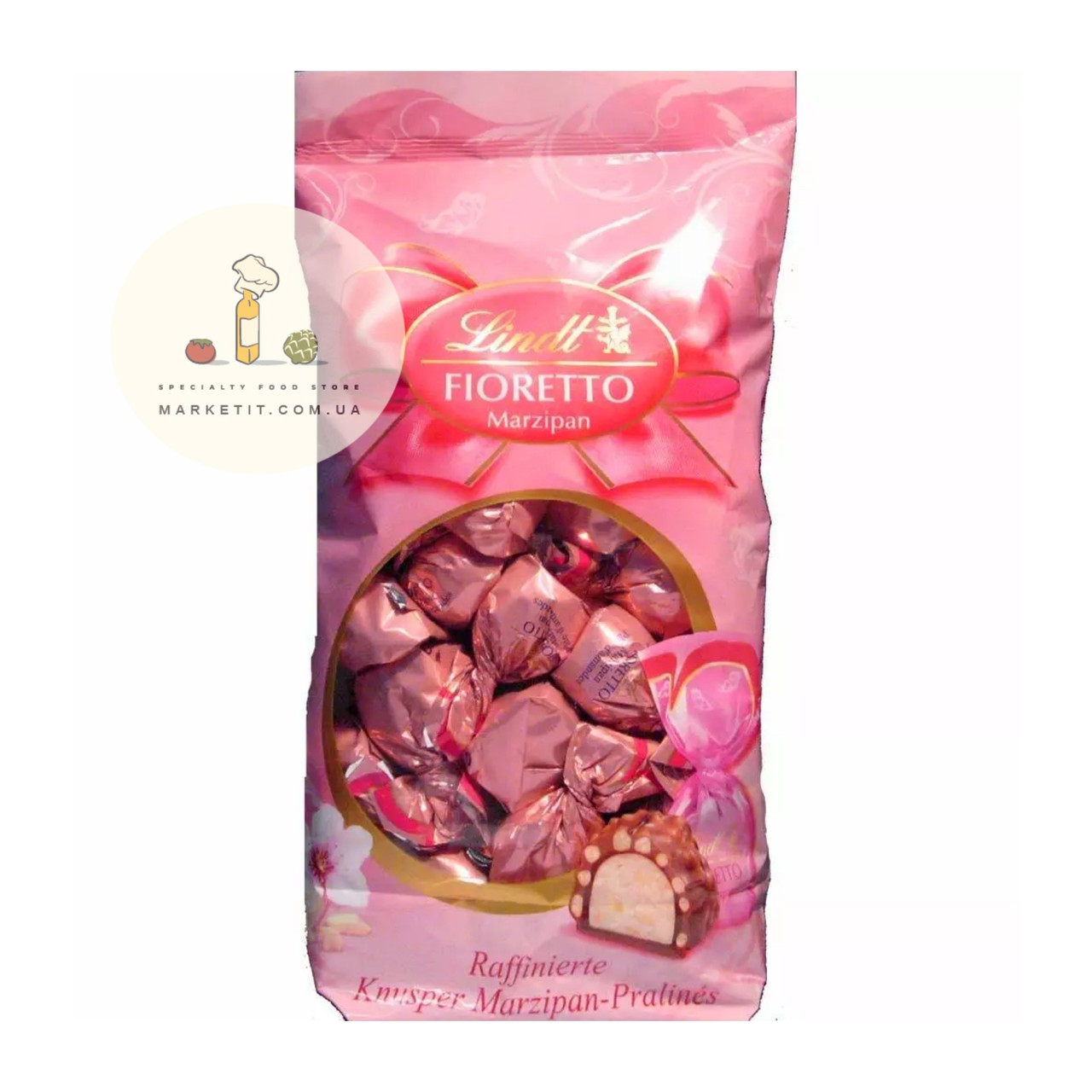 Шоколадні цукерки Lindt Fioretto Marzipan, з марципаном 700 г., фото 1