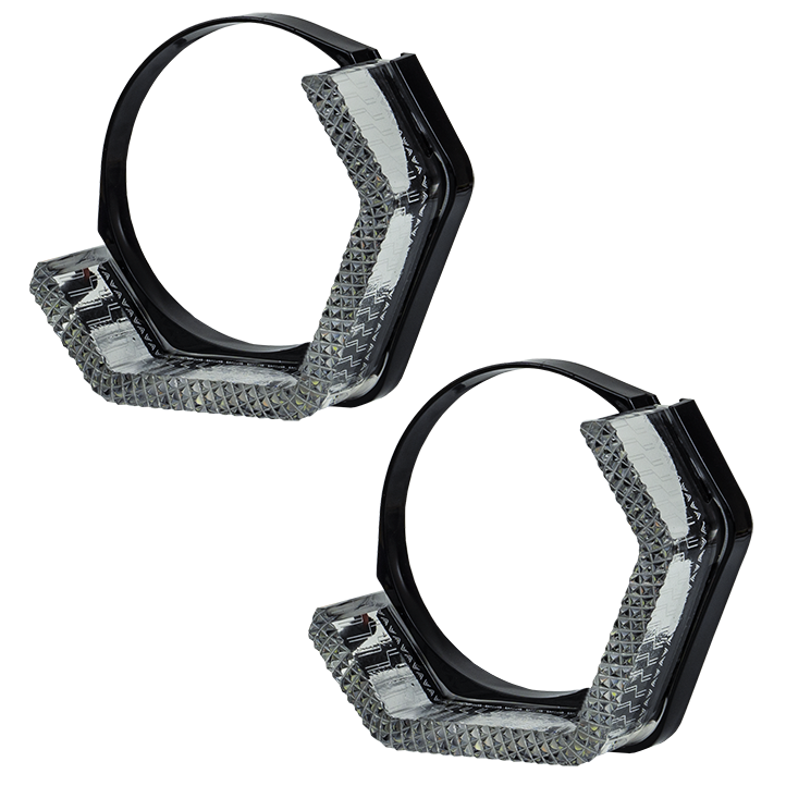 Маска декоративна для автомобільних фар DriveX MS i8-V30 3.0" DRL W+Y з вбудованою підсвіткою