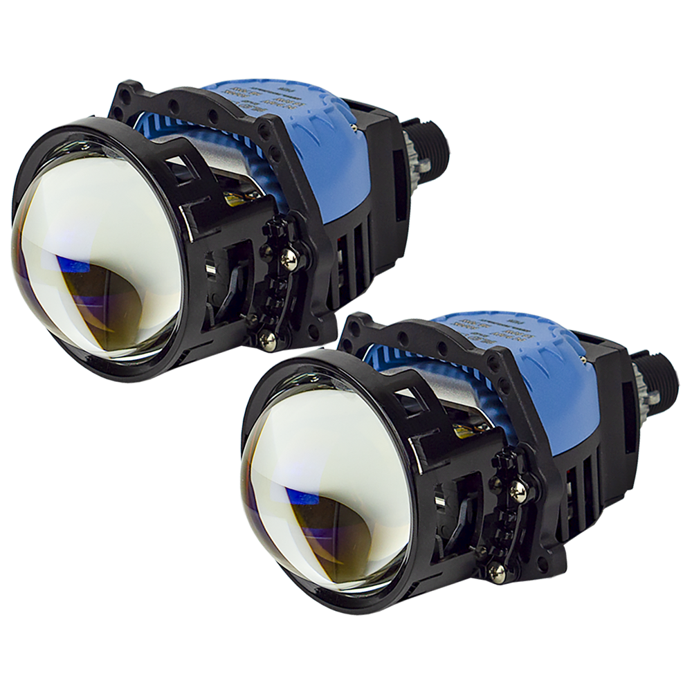 BiLED лінзи автомобільні DriveX BiLED City 3.0" 60/70W 6K 3xLED - модуль ближнього/дальнього світла