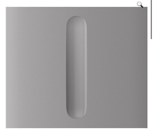 CenterButton (Dimmer) vertical fog Центральна кнопка для димерного вимикача Ajax