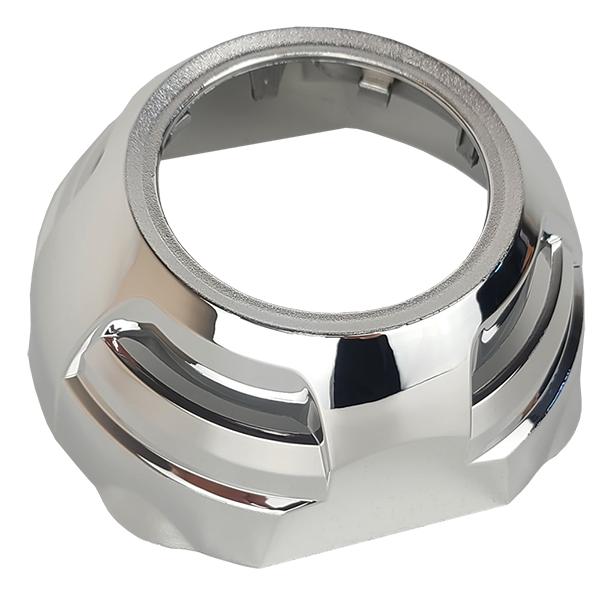 Маска декоративна для автомобільних фар DriveX MS A-106 3.0" Silver White з вбудованою підсвіткою, фото 1