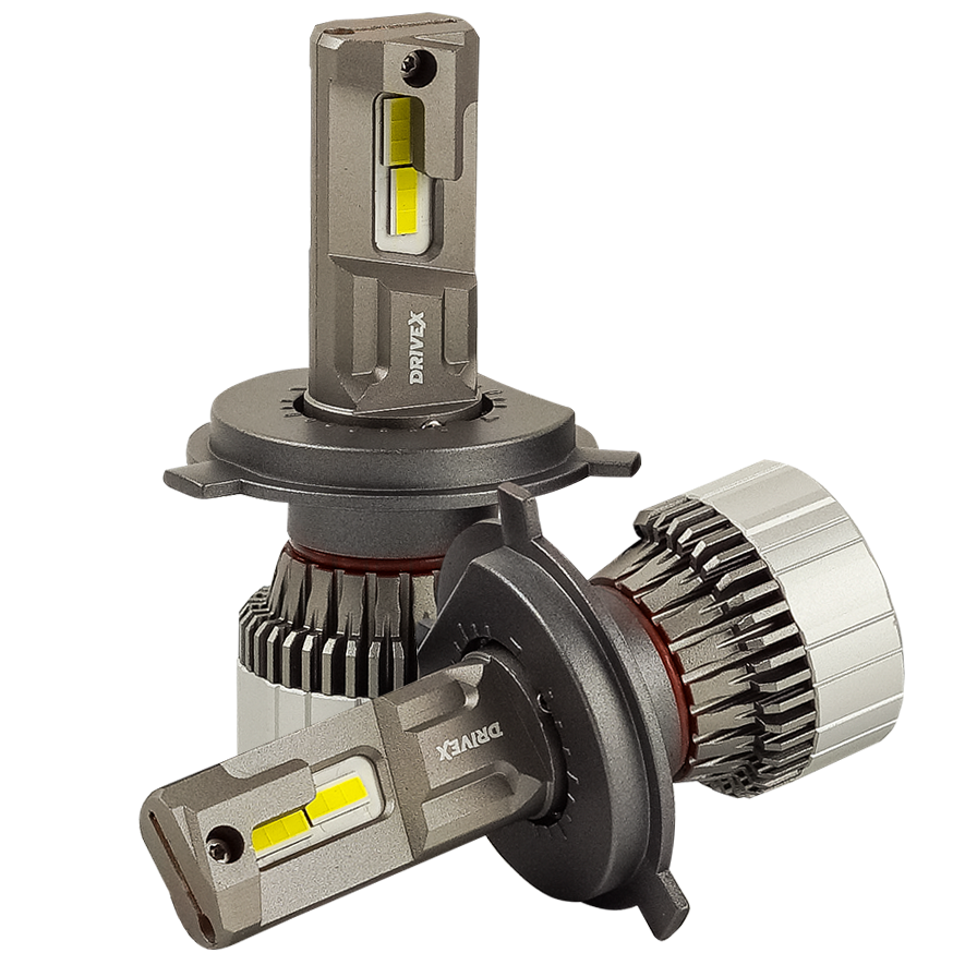 LED лампи автомобільні DriveX UL-03 H4 H/L 60W 9-32V 5.5K LED, фото 1