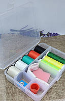 Швейний набір у прозорому кейсі компактний для шиття