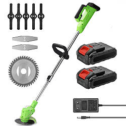 Акумуляторна газонокосарка з ножами + 2 акумулятори 48В, GZ-03 / Акумуляторний триммер для трави