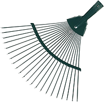 Граблі віялові металеві (GS-22), темно-зелений, Aloft, Арт.61792