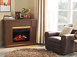 Камінокомплект універсальний 2в1 ArtiFlame Linz AF23BS коричневий з LED підсвічуванням, обігрівом і звуком горіння вогню, фото 8