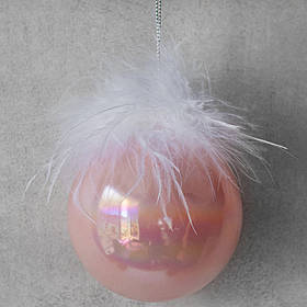 Шар "Рожеві хмари", 8 см ELISEY