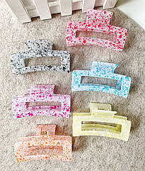 Крабі для волосся гуртом пластикові 8.5*4 см 12 шт/уп