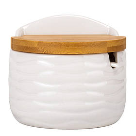 Ємність для зберігання з бамбуковою кришкою "Солодке життя", 10 см ELISEY