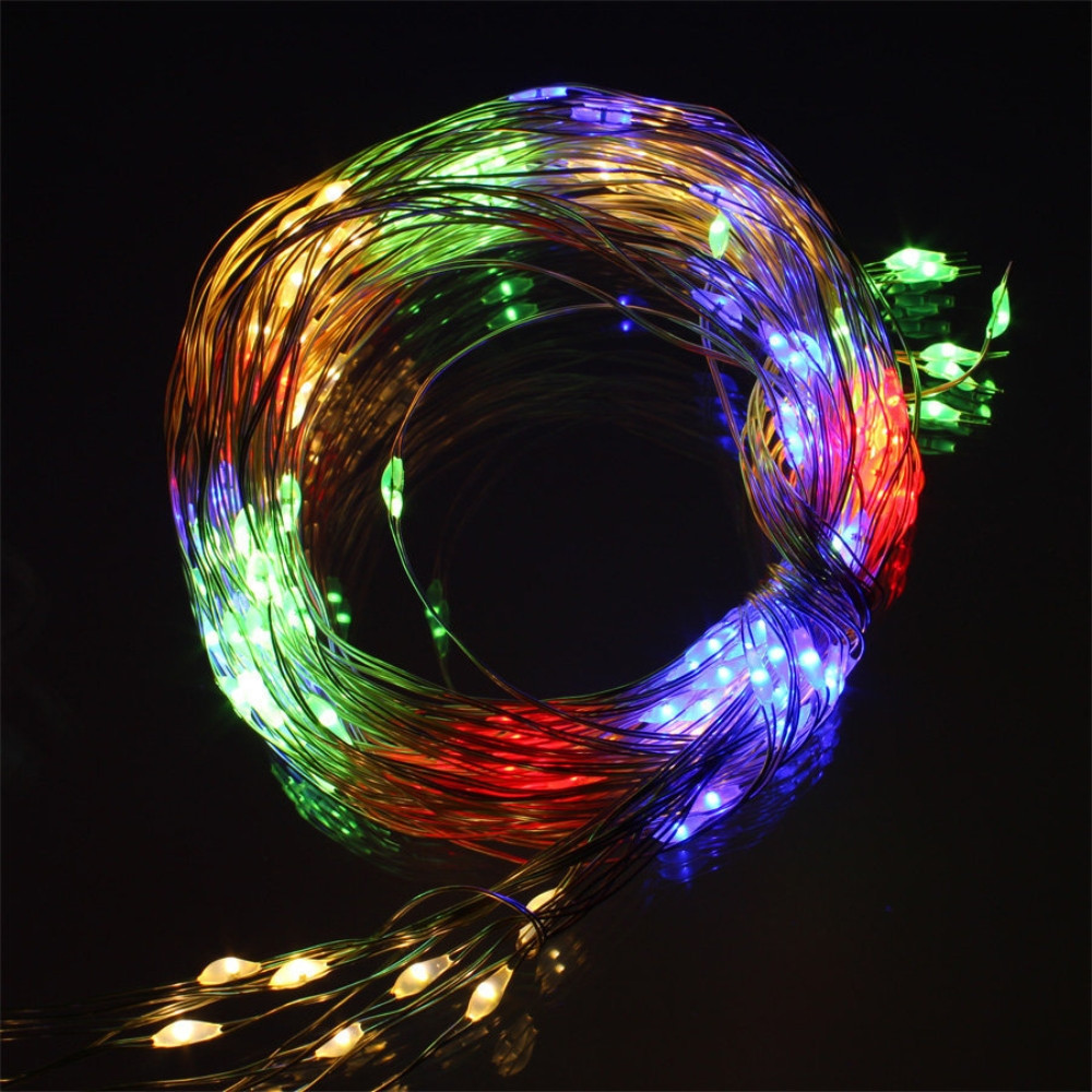 Гірлянда "Роса" 30 LED, різнокольорова, 3 м, на батарейках ELISEY, фото 1