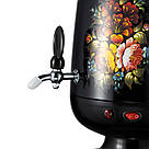 Електричний самовар 2в1, на 3,5л із заварним чайником 0,6л, R7118B, Чорний / Електросамовар / Чайник самовар, фото 6