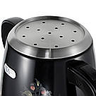 Електричний самовар 2в1, на 3,5л із заварним чайником 0,6л, R7118B, Чорний / Електросамовар / Чайник самовар, фото 9