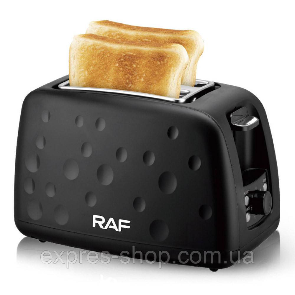 Тостер на 2 грінки з регулюванням температури, 930Вт, RAF R 502 / Електричний тостер подвійний / Електротостер, фото 1