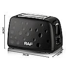 Тостер на 2 грінки з регулюванням температури, 930Вт, RAF R 502 / Електричний тостер подвійний / Електротостер, фото 9