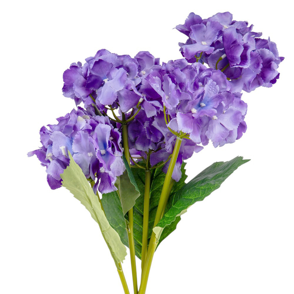 Букет гортензій, 5 бутонів, бузковий, 52 см ELISEY, фото 1