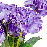 Букет гортензій, 5 бутонів, бузковий, 52 см ELISEY, фото 3