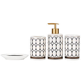 Набір для ванної кімнати "Грація", білий, 17 см ELISEY