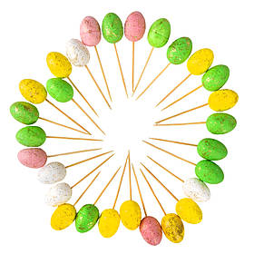 Набір великодніх шпажок "Крашанки", 7 см ELISEY