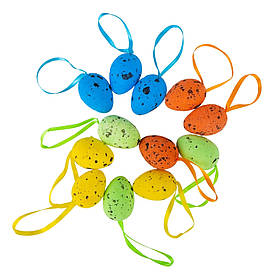 Набір міні крашанок "Яскраві яєчка", 12 шт ELISEY