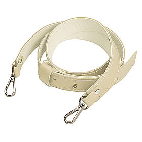 Ремінь плечовий на рідкладі з кобурними гвинтами (110*3 см), колір Айворі