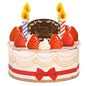 Серія об'ємних листівок "Святковий тортик", 4 види ELISEY