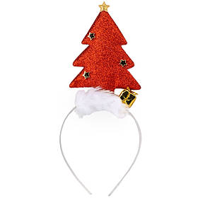 Новорічний обідок "Червона ялинка", 26 см ELISEY