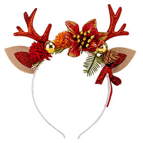 Новорічний обідок "Вишукані ріжки", 21 см ELISEY