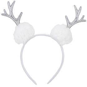 Новорічний обідок "Срібні ріжки", 22 см ELISEY