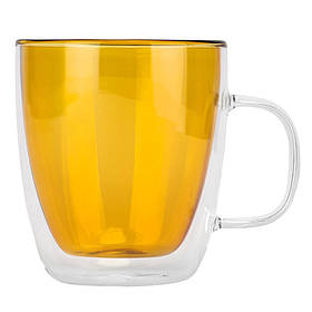 Склянка з подвійними стінками та ручкою "Калейдоскоп", 400 мл * Рандомний вибір дизайну ELISEY