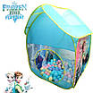 Дитячий ігровий намет Frozen тематичний іграшковий будиночок для дівчинки Крижані принцеси металевий каркас, фото 6