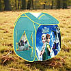 Дитячий ігровий намет Frozen тематичний іграшковий будиночок для дівчинки Крижані принцеси металевий каркас, фото 4