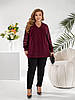 Р-ри 60-70 Ошатна жіноча кофточка великого розміру, фото 8
