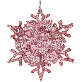 Ялинкова іграшка "Сніжинка", 11 см ELISEY