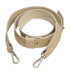 Ремінь плечовий на рідкладі з кобурними гвинтами (110*3 см), колір Слонова кістка