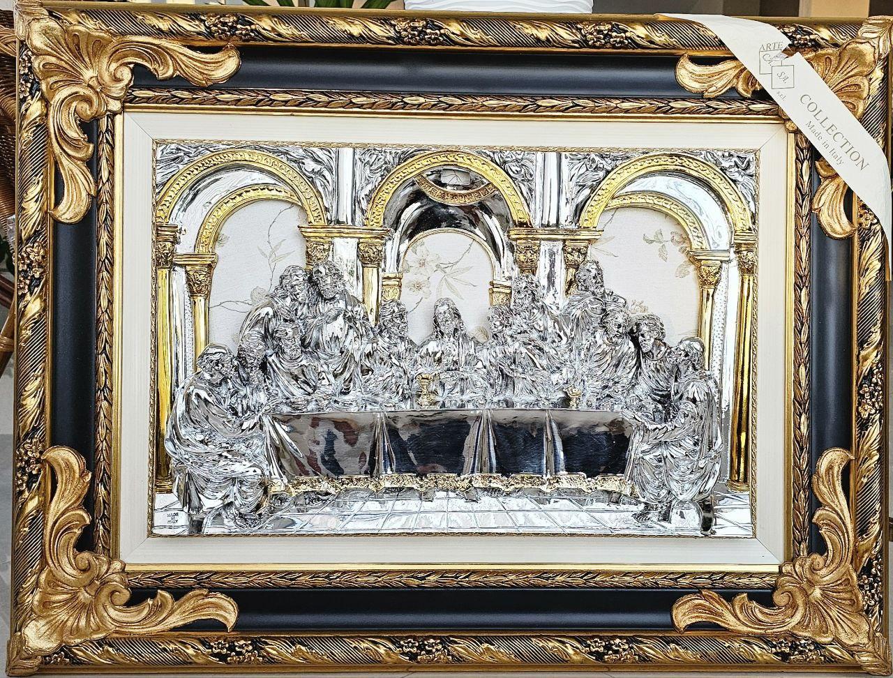 Картина-икона Тайна вечеря Linea Argenti,Италия, h-70x92 см, фото 1