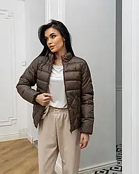 Весняна куртка коричнева біопух