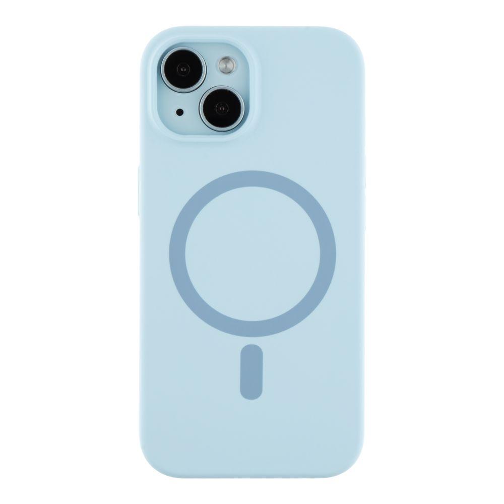 Чехол Glow Silicone Case with Magsafe для iPhone 15 Цвет Blue, фото 1