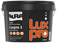 Глибокоматова фарба для стель та стін AURA Luxpro 3, білосніжна, 0,95л