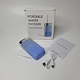Портативний бездротовий іригатор для ротової порожнини 220 мл, переносний іригатор Блакитний LY-314-Blue, фото 8