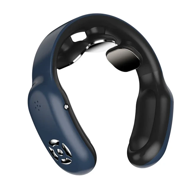 ❤️Масажер для шиї Neck Massager M12/XBL-8605 електричний, імпульсний, вібраційний Темно-синій, фото 1