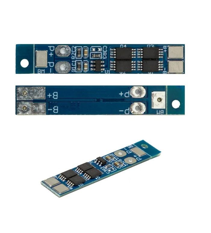 Контролер BMS 2S 7.4V 8A для акумулятора Li-Ion TML8546S2A16, плата захисту АКБ