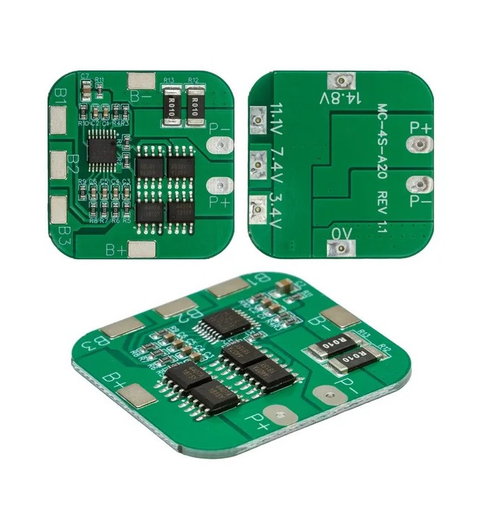 Контролер BMS 4S 16.8V 10A для акумулятора Li-Ion TML17092S4A20, плата захисту АКБ