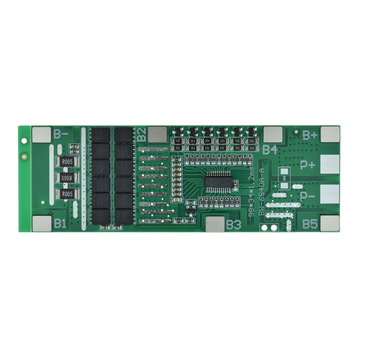 Контролер BMS 6S 25.2V 40A для акумулятора Li-Ion, плата захисту АКБ