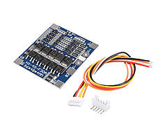 Контролер BMS 4S 14.8V 30A для акумулятора LiFePo4 HX-4S-F30A, плата захисту АКБ