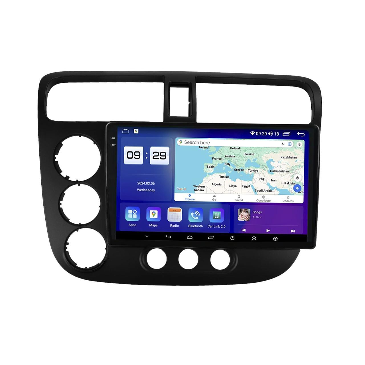 Штатна магнітола серії Mekede M200S 2K під Honda Civic 7 2000-2006 9 дюймів, фото 1