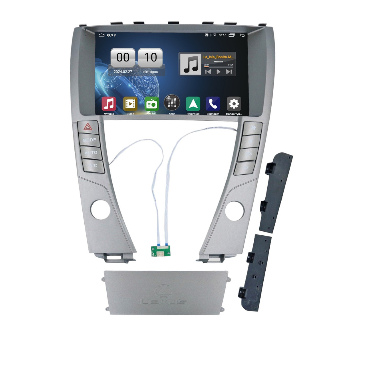 Штатна магнітола серії QIV Q1 під Lexus ES350 5 V XV40 2006-2012 (K) 9 дюймів, фото 1