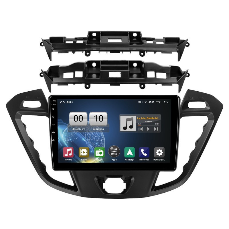 Штатна магнітола серії QIV Q1 під Ford Tourneo, Custom, Transit 2012-2021 (F2) (W1) 9 дюймів, фото 1