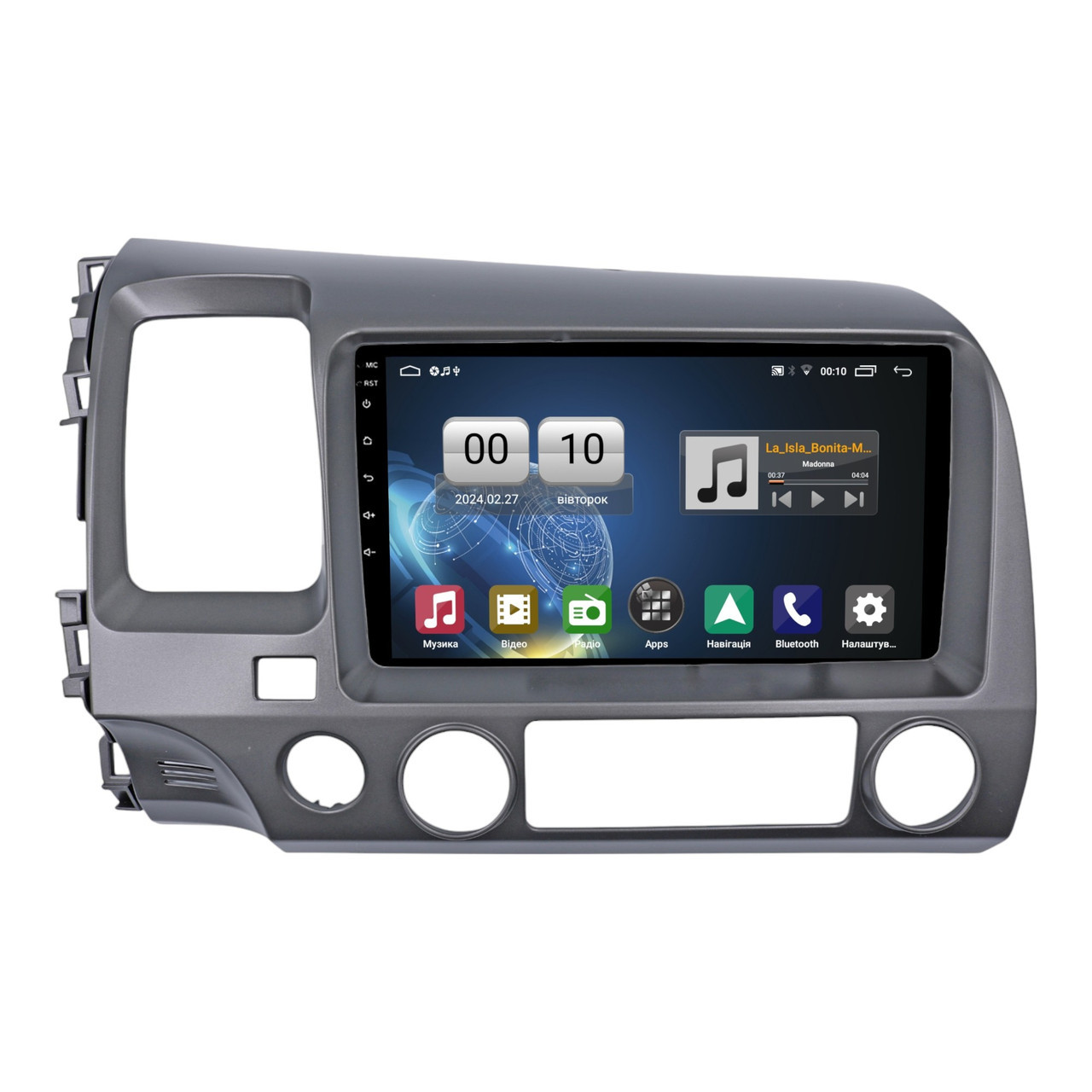 Штатна магнітола серії QIV Q1 під Honda Civic 2007-2011 9 дюймів, фото 1