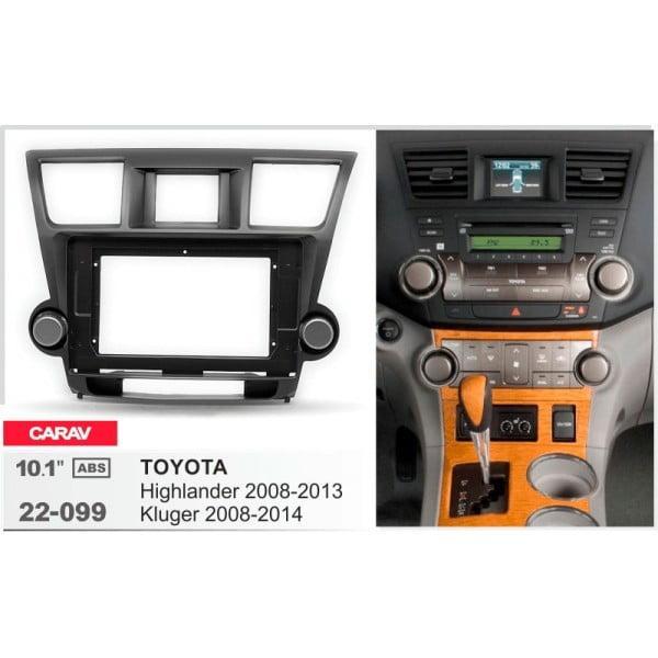 Перехідна рамка серії Carav 22-099 для Toyota Highlander 2 XU40 2008-2013 Kluger 2008-2014 10 дюймів, фото 1